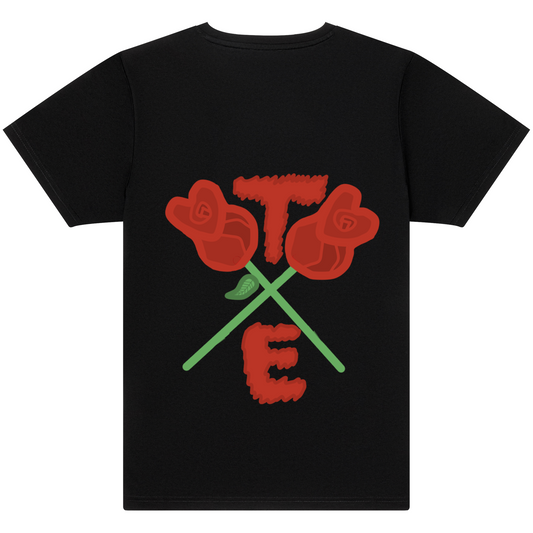 Black Cross roses t shirt