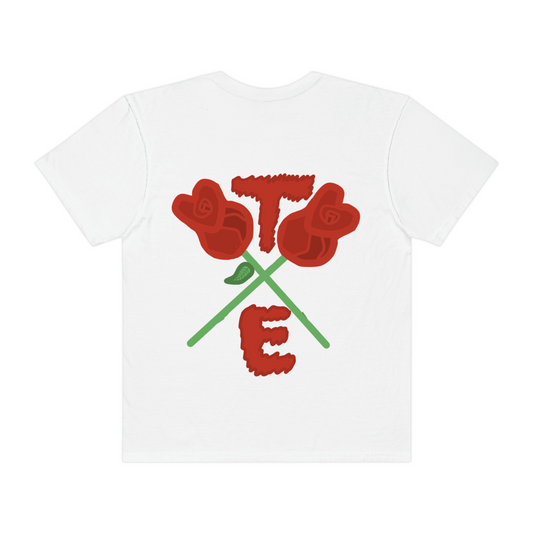 Cross roses t shirt